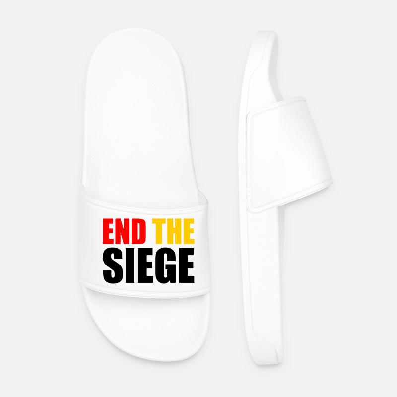 End the siege - Men’s Pool Sliders - white
