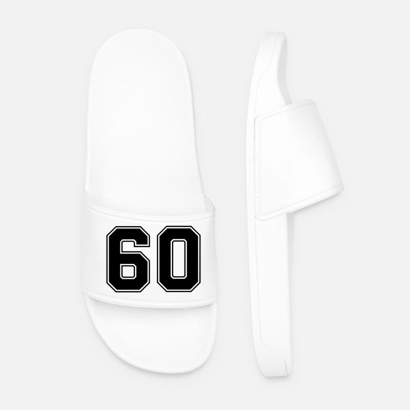 Nummer 60 - Männer Badelatschen - Weiß