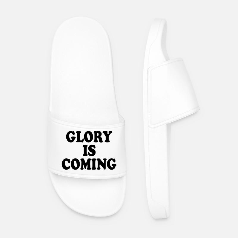 Glory is coming - Men’s Pool Sliders - white