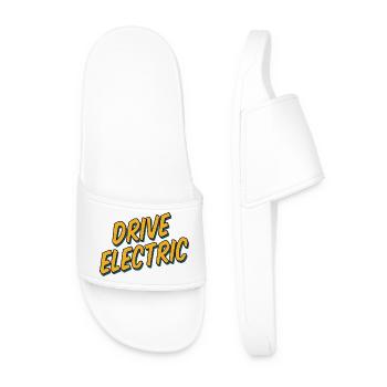 Drive Electric Supercharge - Fans de voitures électriques - Claquettes Homme - blanc - Devant