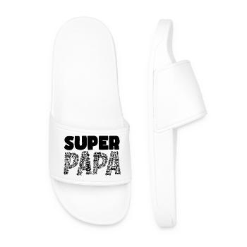 Super Papa - Claquettes Homme - blanc - Devant