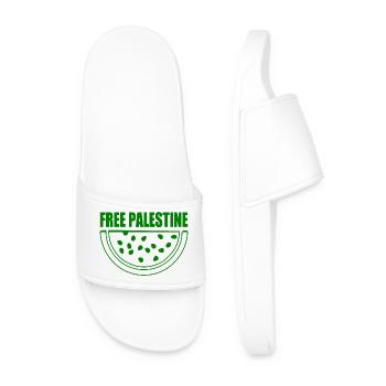 Free palestine wassermelone melone - Männer Badelatschen - Weiß - Vorne