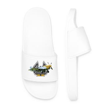 P-51 - Men’s Pool Sliders - white - Front