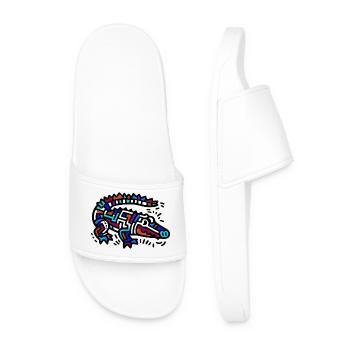 Alligator Crocodile - Claquettes Homme - blanc - Devant