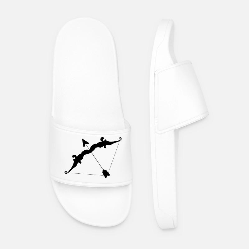 Cupid's Bow - Men’s Pool Sliders - white