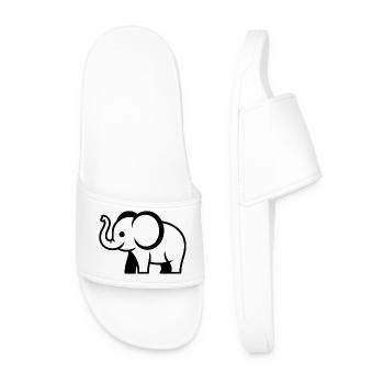 elephant - Claquettes Homme - blanc - Devant