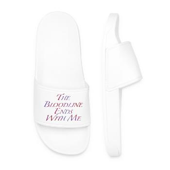 The End Of The Bloodline - Men’s Pool Sliders - white - Front