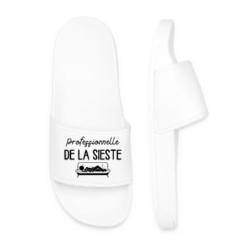 Professionnelle de la sieste - Claquettes Homme - blanc - Devant