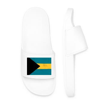 Flagge der Bahamas – Tropisches Nationalsymbol - Männer Badelatschen - Weiß - Vorne