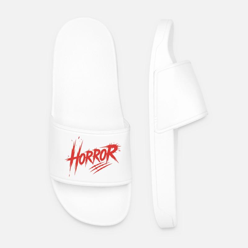 Horror - Killerblut-Design - Männer Badelatschen - Weiß