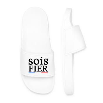 PROUD 1 - Men’s Pool Sliders - white - Front