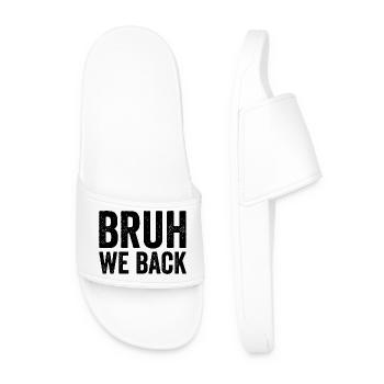 Brother, we're going back to school, first bailiff - Men’s Pool Sliders - white - Front