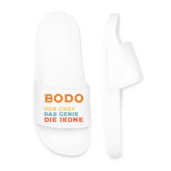 BODO_rustikal_genie_ikone - Männer Badelatschen - Weiß - Vorne