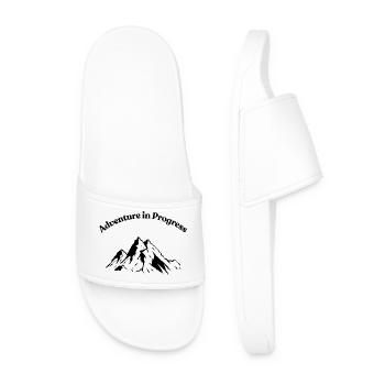 Adventure in Progress – On the Road - Men’s Pool Sliders - white - Front