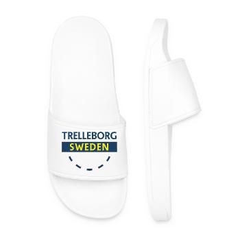 Trelleborg Sweden Circle Logo - Men’s Pool Sliders - white - Front
