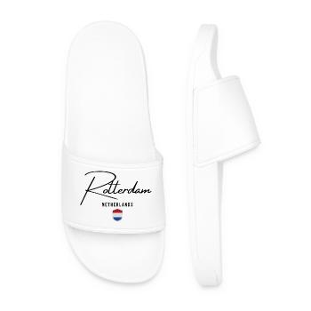 Rotterdam Pays-Bas, j’adore Rotterdam - Claquettes Homme - blanc - Devant
