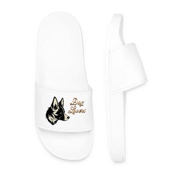 Dog Love DogLovers - Men’s Pool Sliders - white - Front