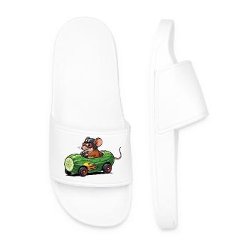 Mouse Racer Caisse de Sapon Courses de Concombre Sports - Claquettes Homme - blanc - Devant
