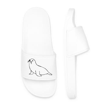 Phoque cadeau de l’Allemagne du Nord - Claquettes Homme - blanc - Devant