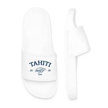 Tahiti - Turtle - French Polynesia - Schildkröte - Men’s Pool Sliders - white - Front