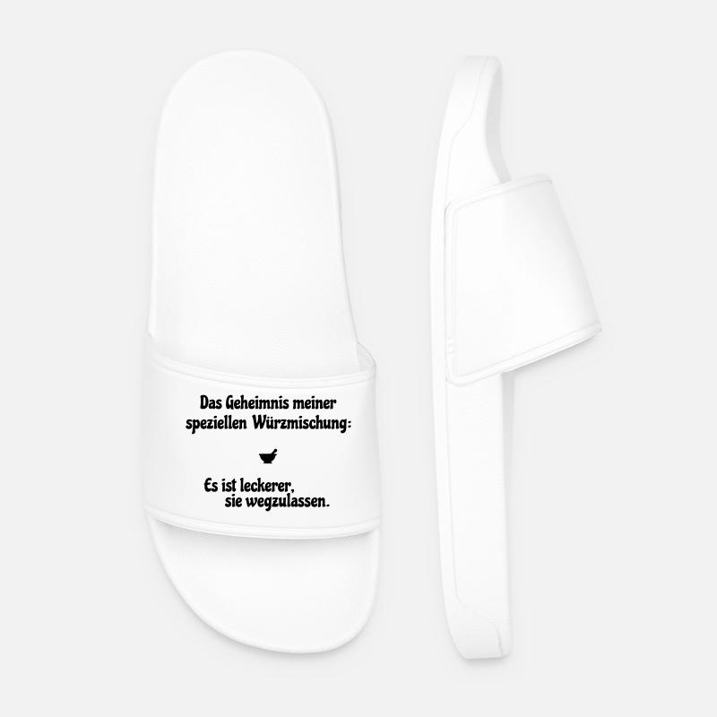 special spice mixture - Men’s Pool Sliders - white