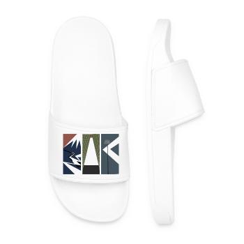 Piece Of Japan - Modern Japanese Art - Men’s Pool Sliders - white - Front