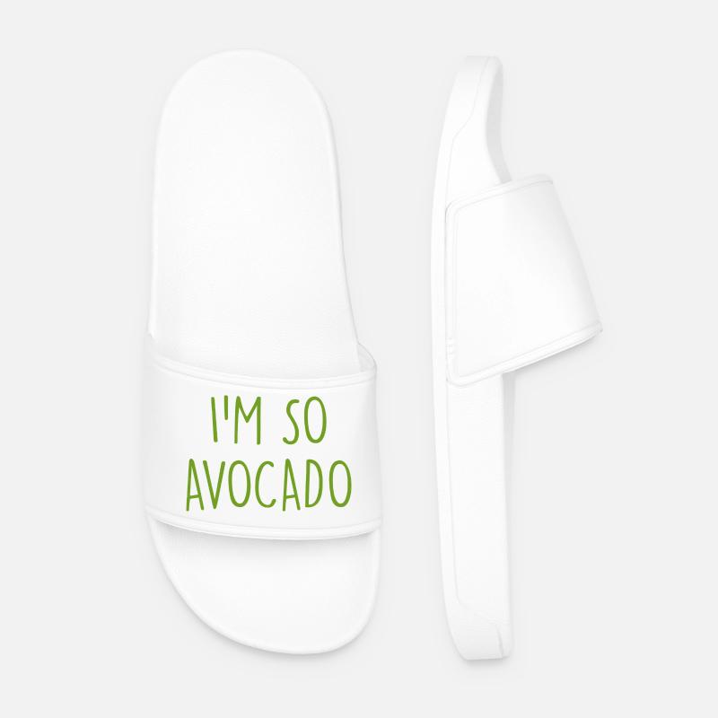 Avocado - Männer Badelatschen - Weiß