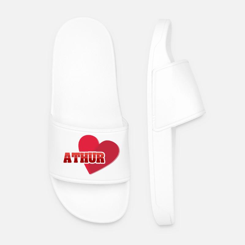Athur as a given name - Men’s Pool Sliders - white