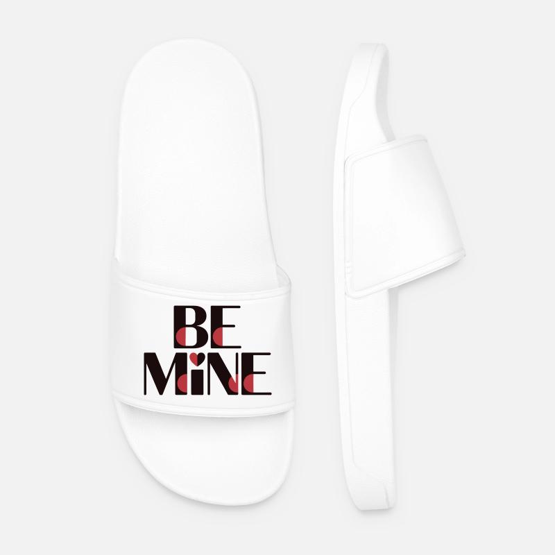 Be Mine Rote Akzente - Männer Badelatschen - Weiß
