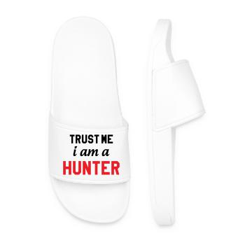 Believe me, I'm a hunter - Men’s Pool Sliders - white - Front