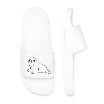 Sceau d’étanchéité - Claquettes Homme - blanc - Devant