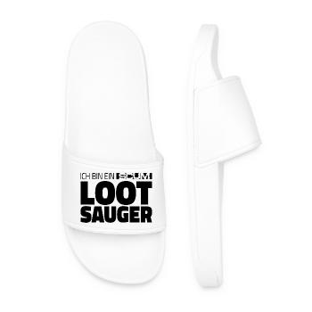 LOOTSAUGER 1.0 - Männer Badelatschen - Weiß - Vorne