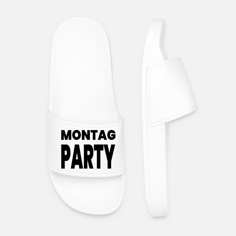 Party - Männer Badelatschen - Weiß