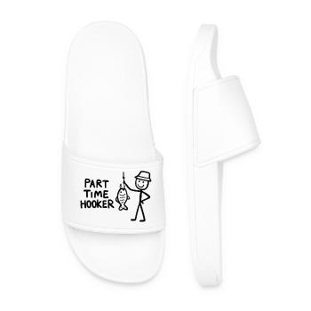 Fischer Funny Hook Geschenke - Männer Badelatschen - Weiß - Vorne