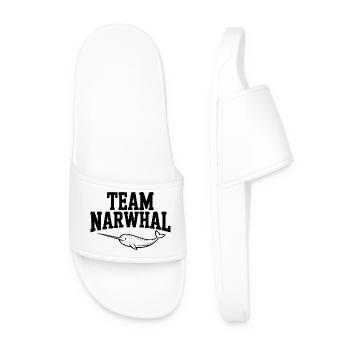 Team Narwhal - Men’s Pool Sliders - white - Front