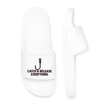 Catch & Release Everything - Men’s Pool Sliders - white - Front