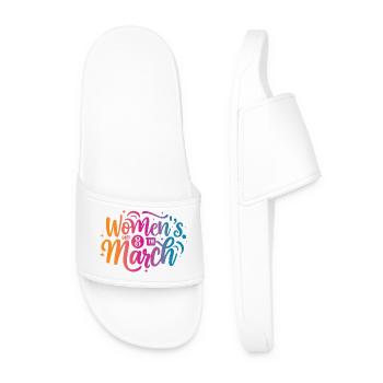Women Day 8th March - Männer Badelatschen - Weiß - Vorne