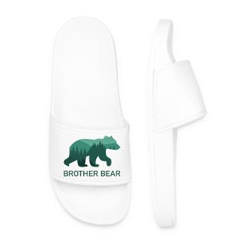 Frère Ours Frère Forêt d’Ours Nature - Claquettes Homme - blanc - Devant