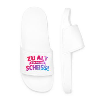 trop vieux pour ces conneries - Claquettes Homme - blanc - Devant