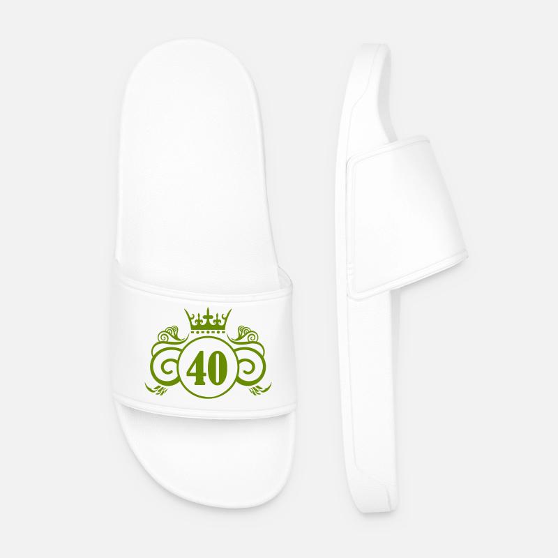 40_king- - Männer Badelatschen - Weiß