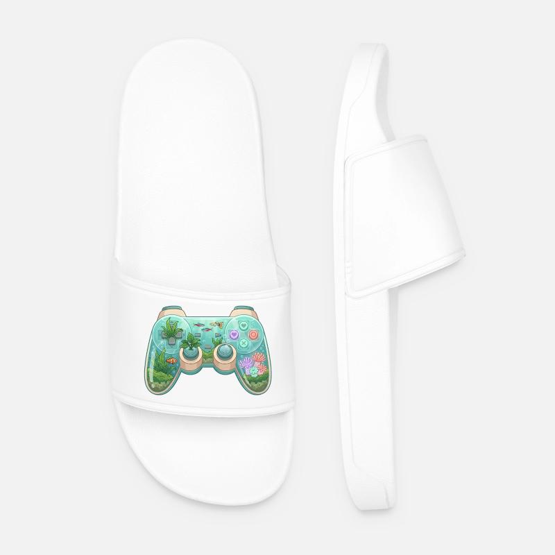 Manette Océan - Collant de jeu mignon - Claquettes Homme - blanc
