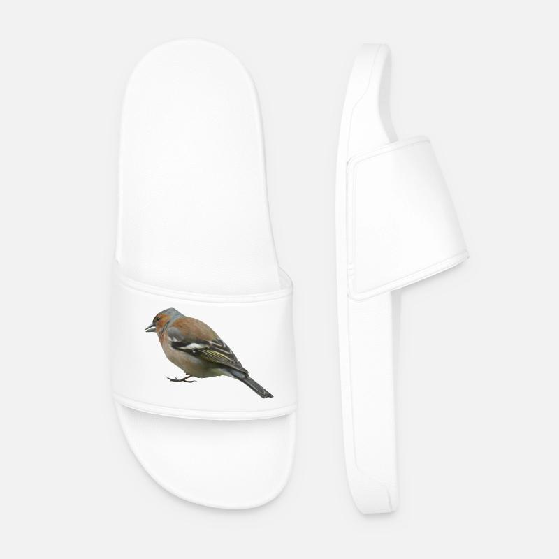 Chaffinch (side) - Men’s Pool Sliders - white