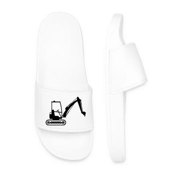 Excavator - Men’s Pool Sliders - white - Front
