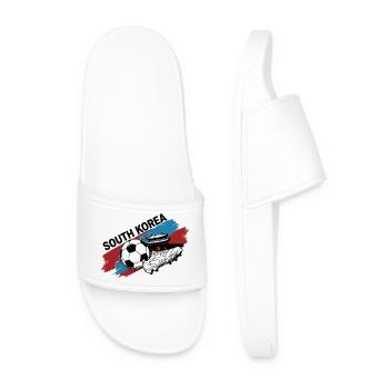 Corée du Sud Football Maillot South Korea Soccer - Claquettes Homme - blanc - Devant