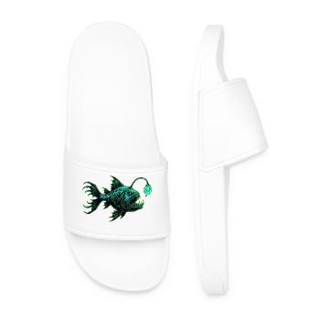 Apportez votre propre lumière – Poisson-grenouille des profondeurs - Claquettes Homme - blanc - Devant