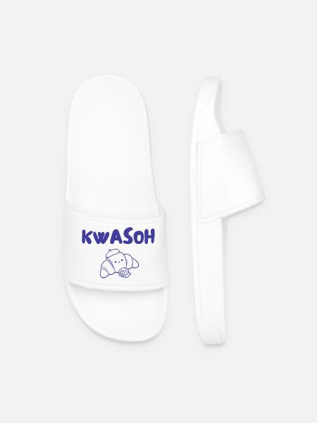 Croissant Kvasoh Illustration - Claquettes Homme - blanc