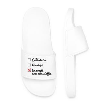 Statut matrimoniale - 047 - Claquettes Homme - blanc - Devant