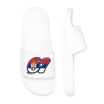 67 Serbia Edition - Men’s Pool Sliders - white - Front