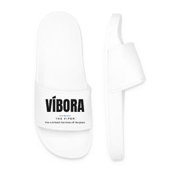 Víbora — Die Viper | Echtes Padel-Vokabular - Männer Badelatschen - Weiß - Vorne
