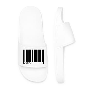 barcode - Männer Badelatschen - Weiß - Vorne